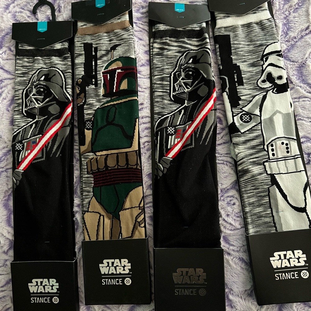 Stance Star Wars Athletic Socks - Black, Green, White